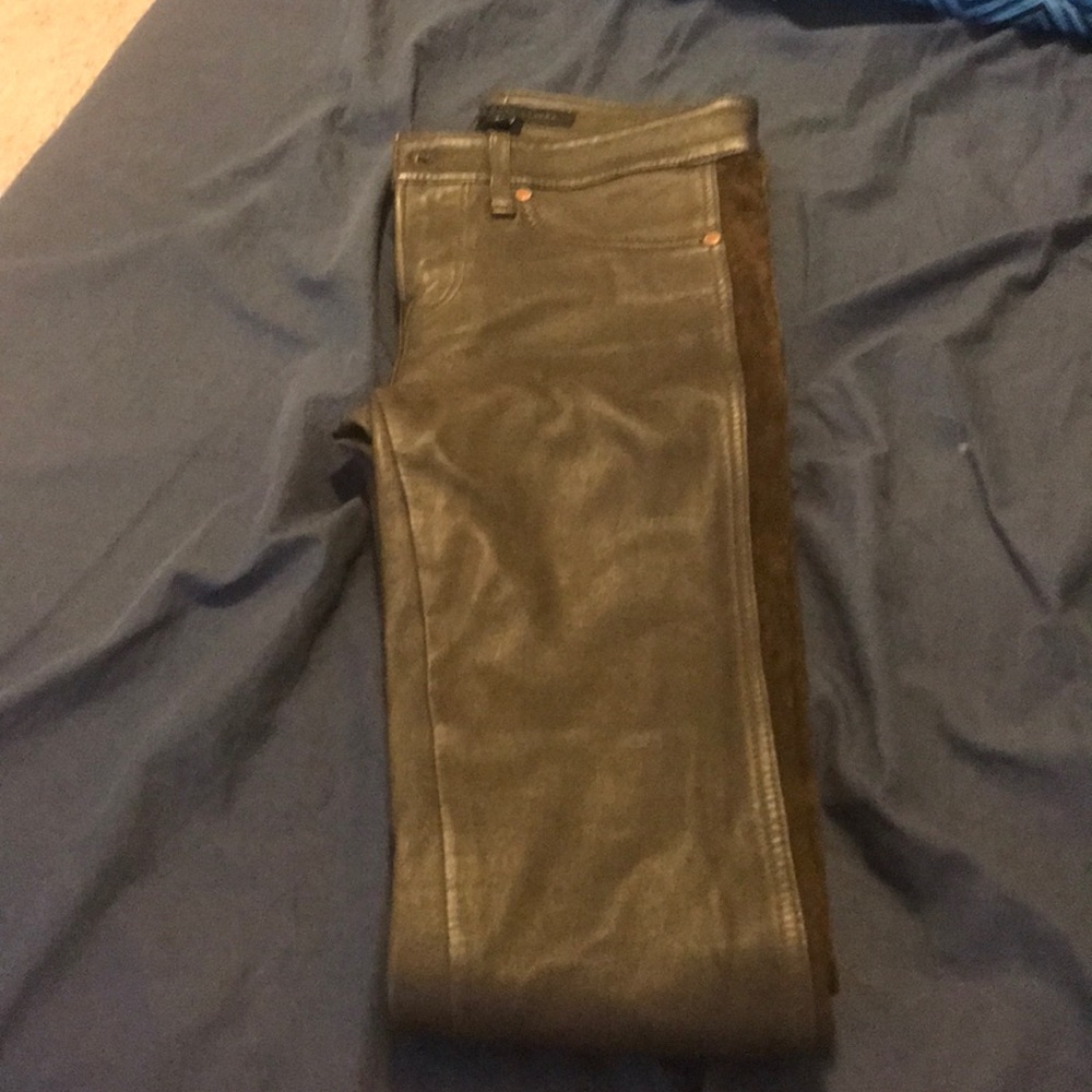 New Marc by Marc Jacobs leather and suede pants